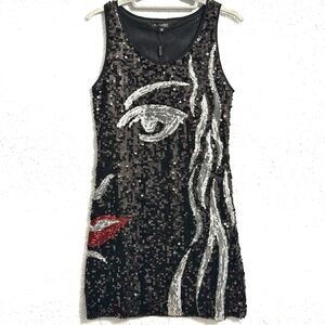 Runway  Paris.  Double sided Sequined Cocktail dress  SzM new with tag